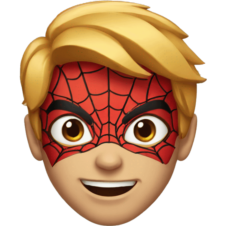 Spiderman face emoji