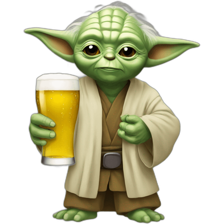 Yoda-drink-beer emoji