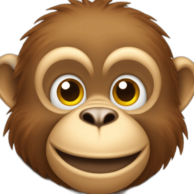 Lovely monkey emoji