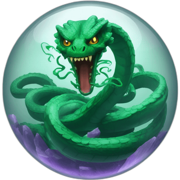 hydra in breacking crystal ball emoji