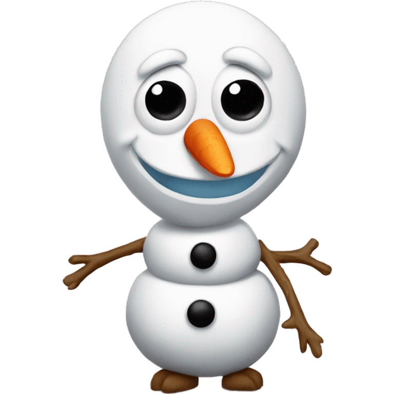 Olaf pink emoji