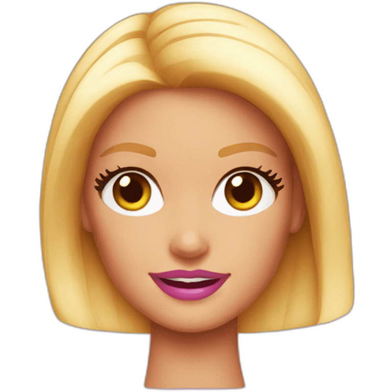 barbie emoji face emoji