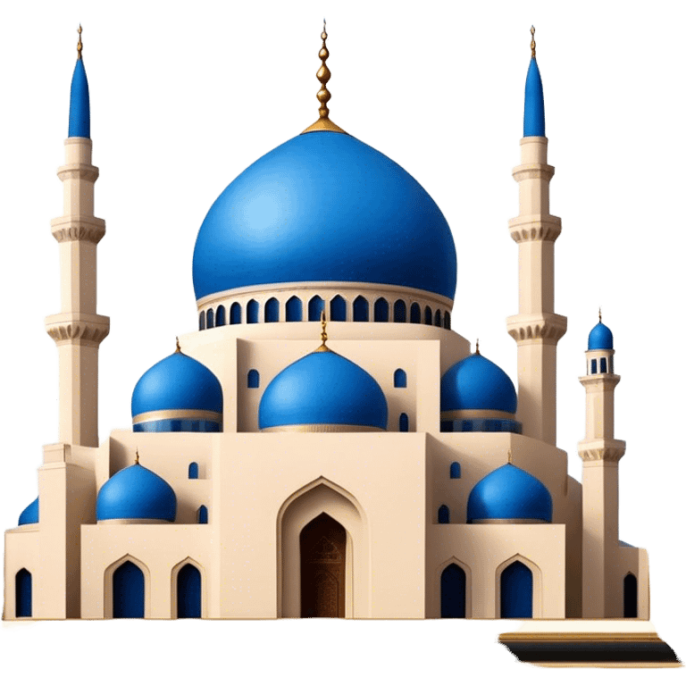 Mohammad Al-Amin Mosque Emoji of Beirut – Featuring its blue dome, tall minarets, and Arabic calligraphy. emoji