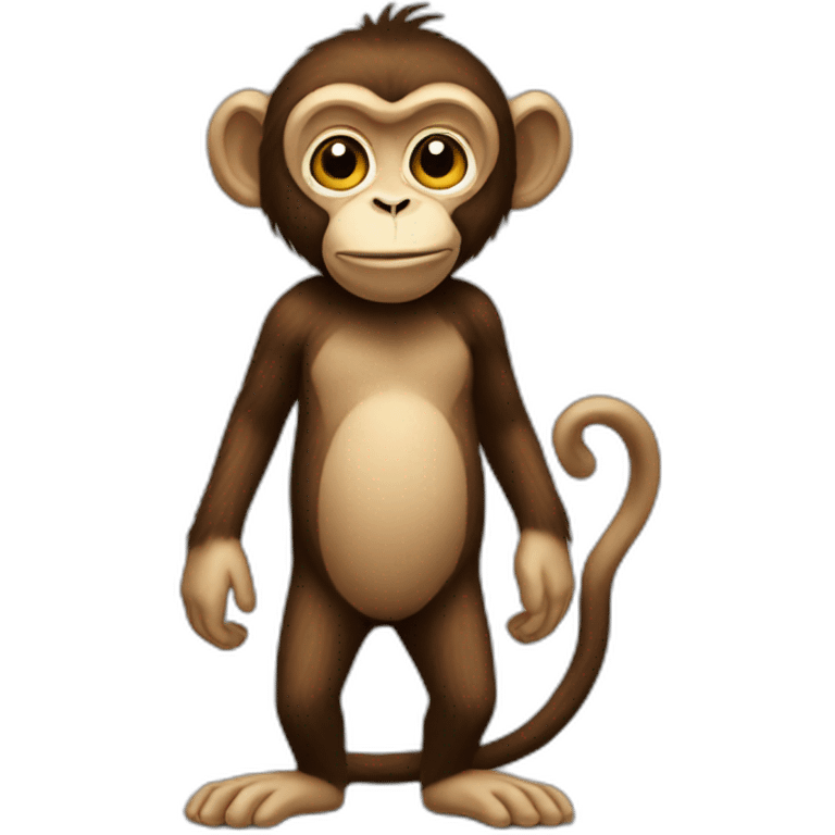 monkey artist full body emoji