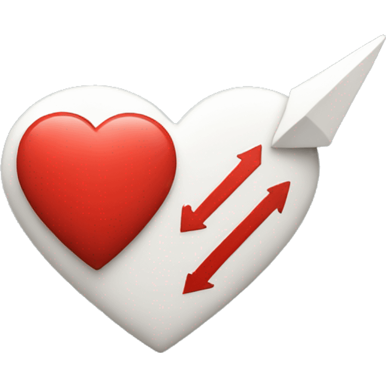 Red heart with white arrow emoji