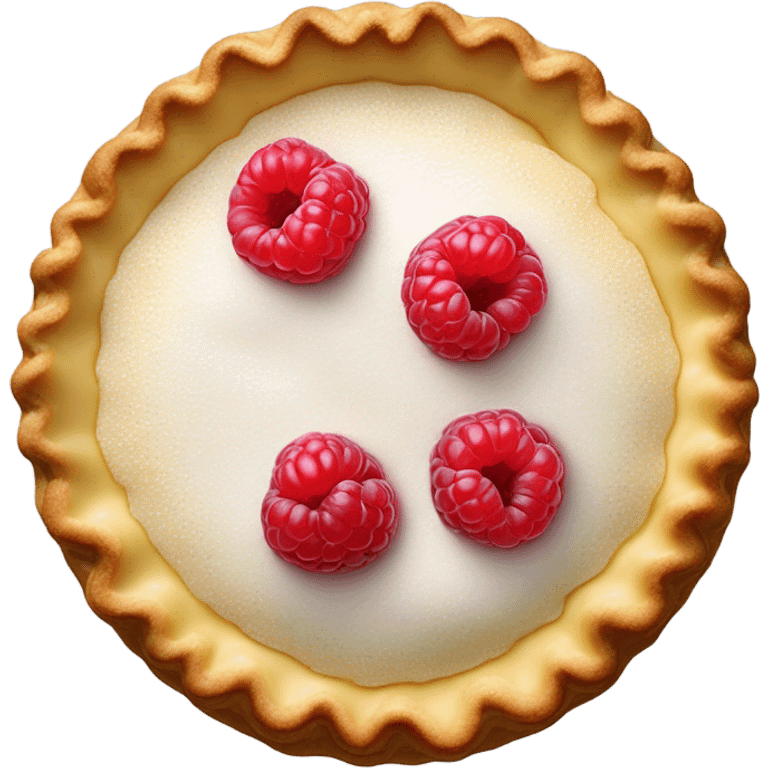 cute tart with raspberries  emoji