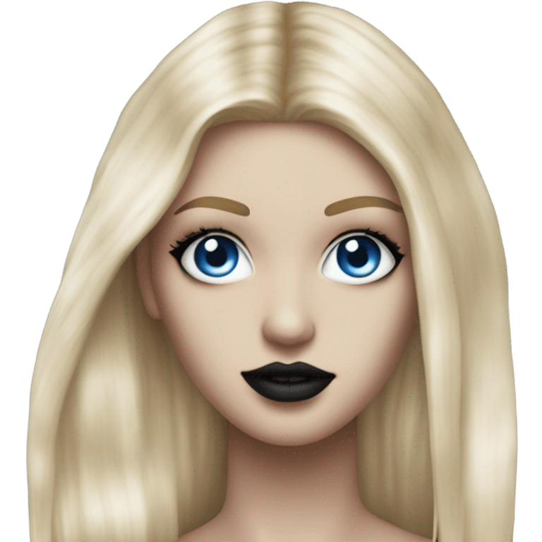 hyper realistic goth blonde blue eyes victoria secret model emoji