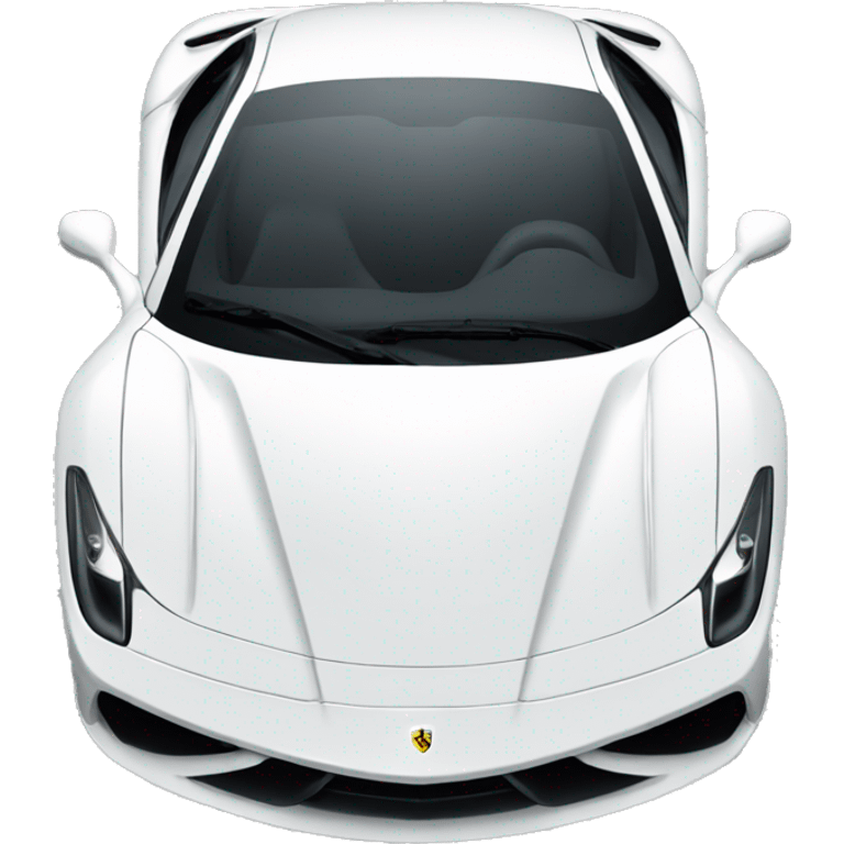 white ferrari emoji