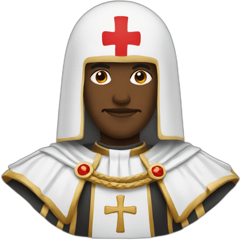 Black Saint George cross emoji