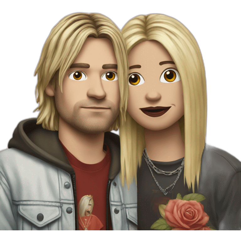 queen and kurt cobain emoji