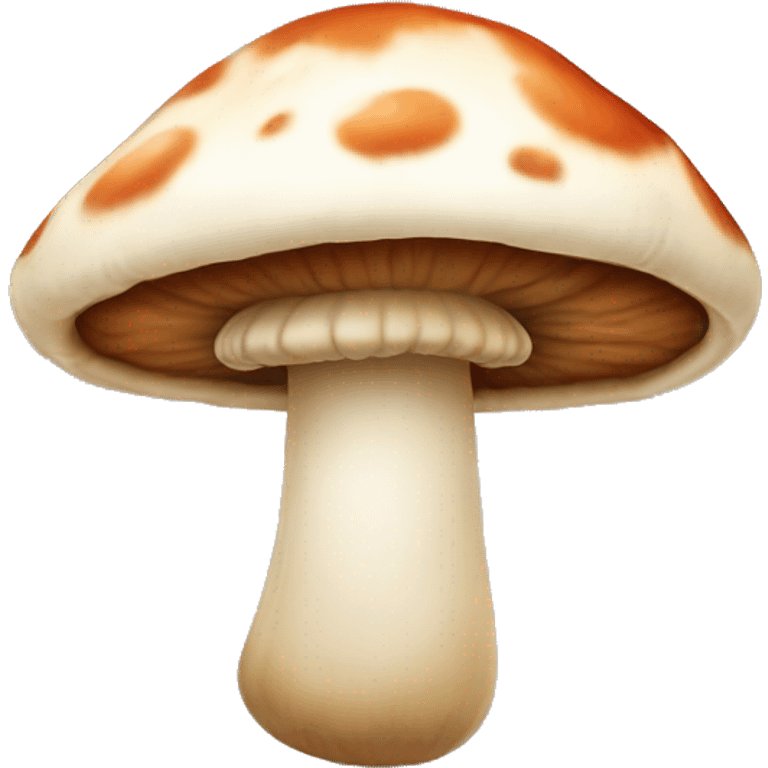 Mushroom with a cute face emoji