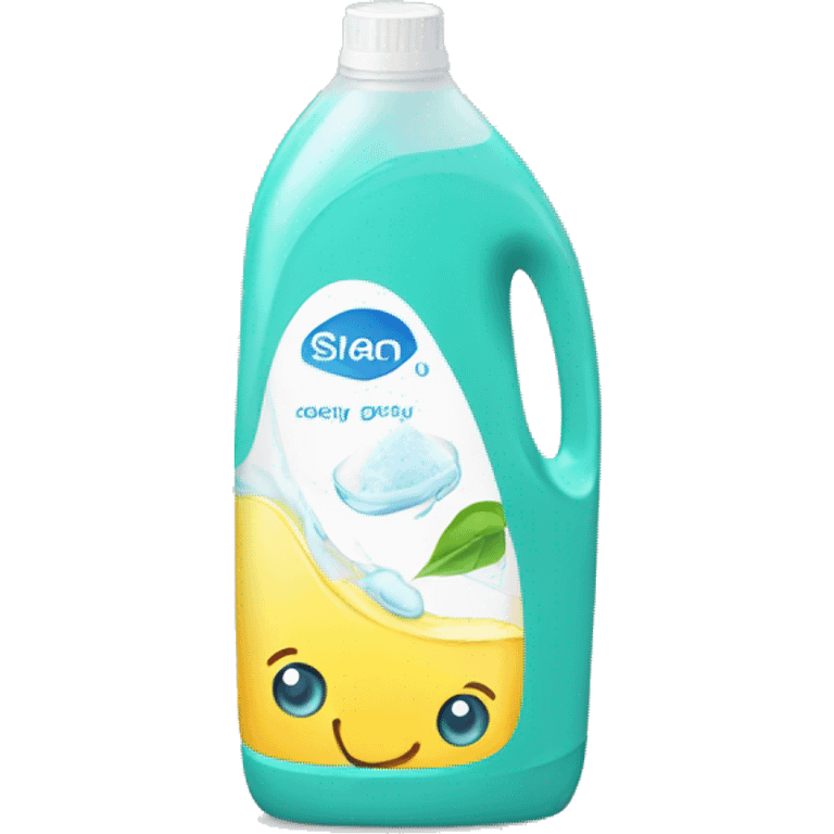 A bottle of cleaning solution emoji