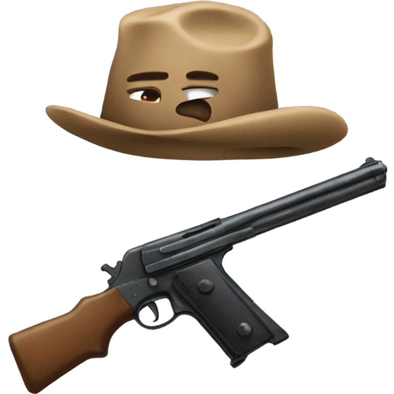 Two guns crossed emoji