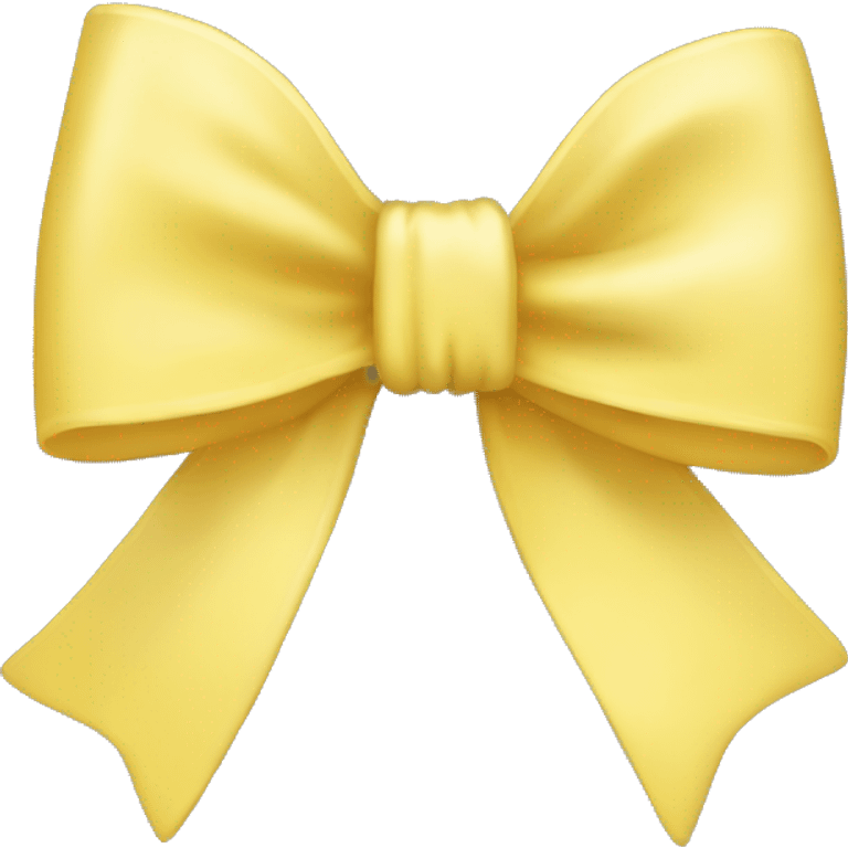 Light yellow bow emoji