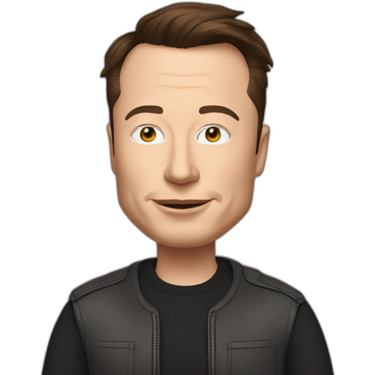 Elon musk with an iPhone  emoji