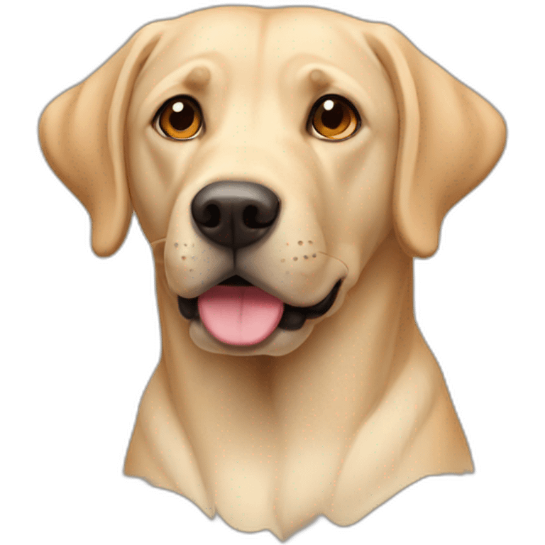 labrador with red ears emoji