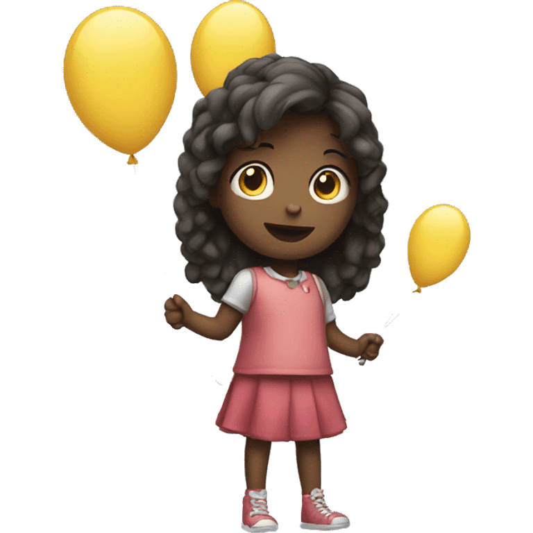 girl with balloon  emoji