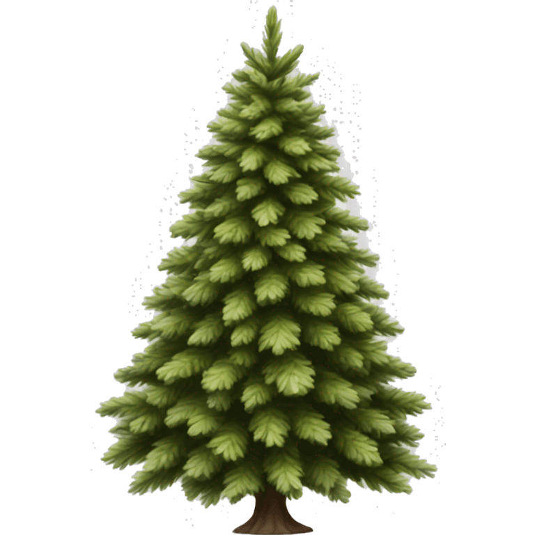 Realistic isolated off white fir christmas tree   emoji