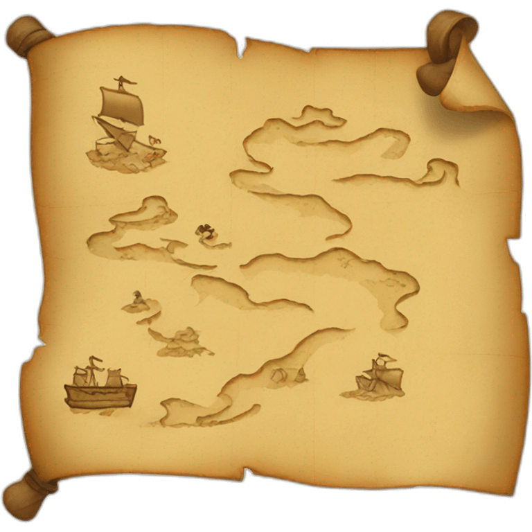 treasure map emoji