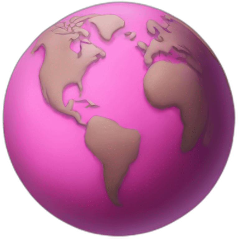 pink earth emoji