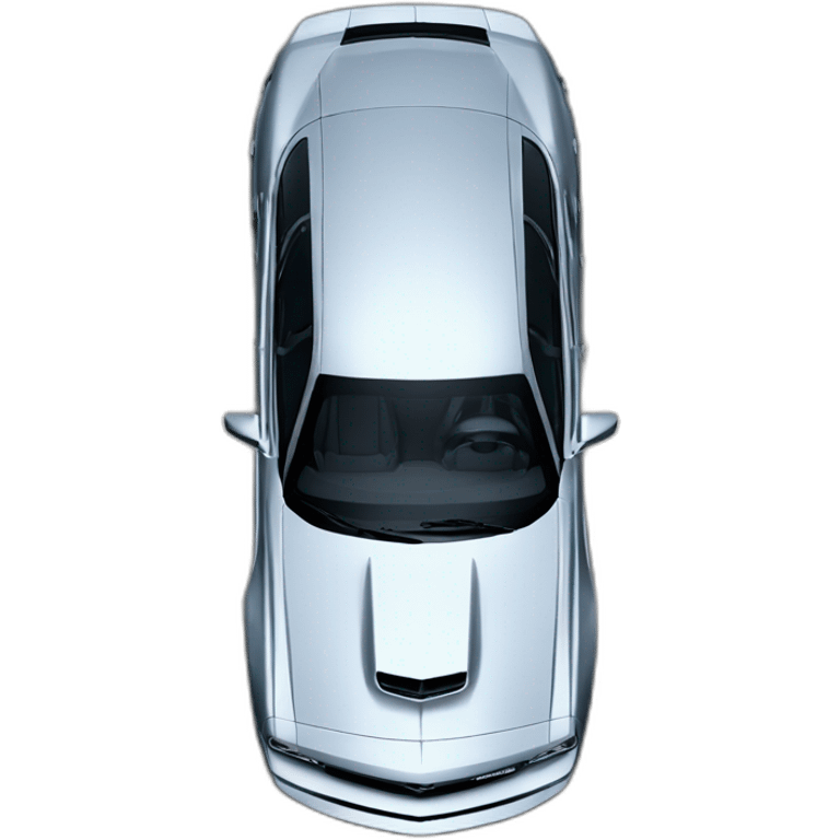 top view of dodge hellcat emoji