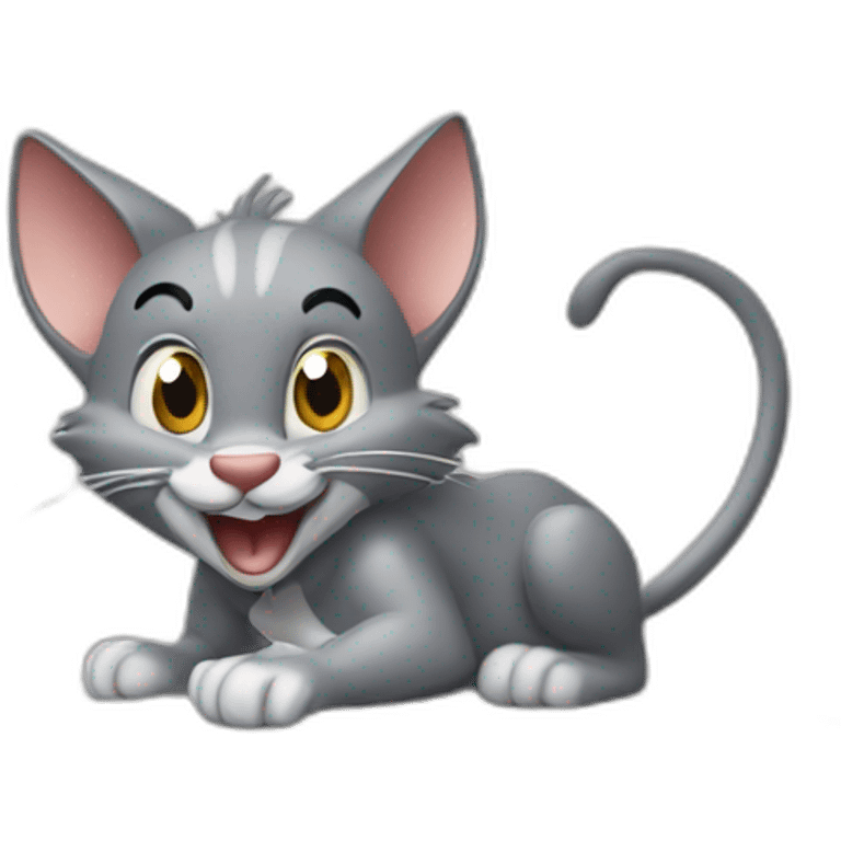 tom et jerry avec une ps4 emoji