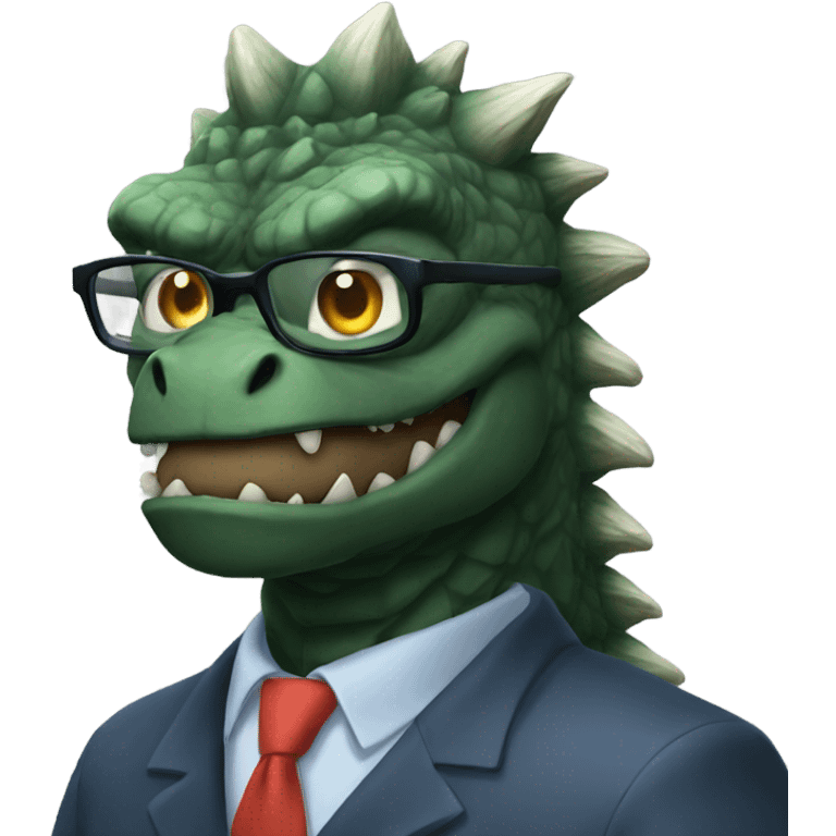 Professor Godzilla emoji