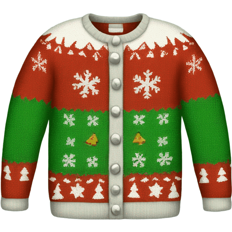 ugly christmas sweater emoji