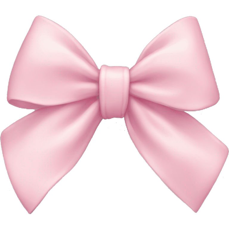 Pastel pink bow emoji