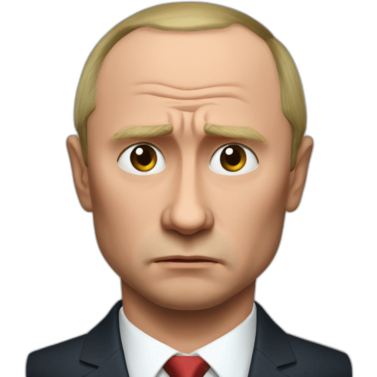 worried muscles putin emoji