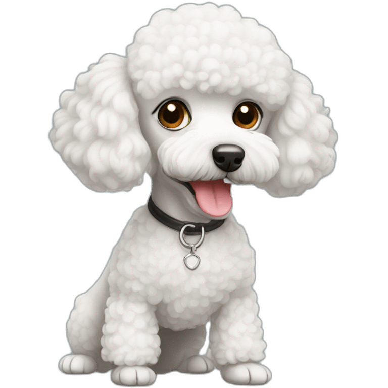 white mini poodle emoji