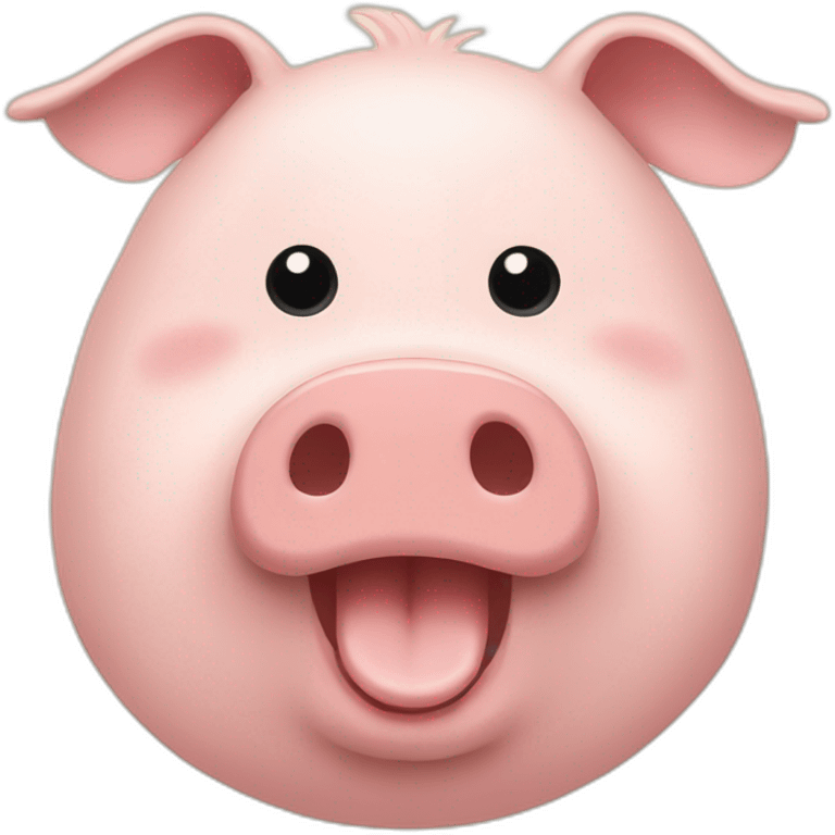 Chat avec cochon emoji