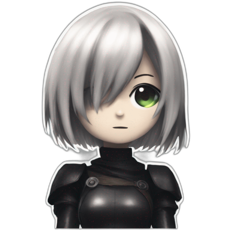 nier automata 2b flushing emoji