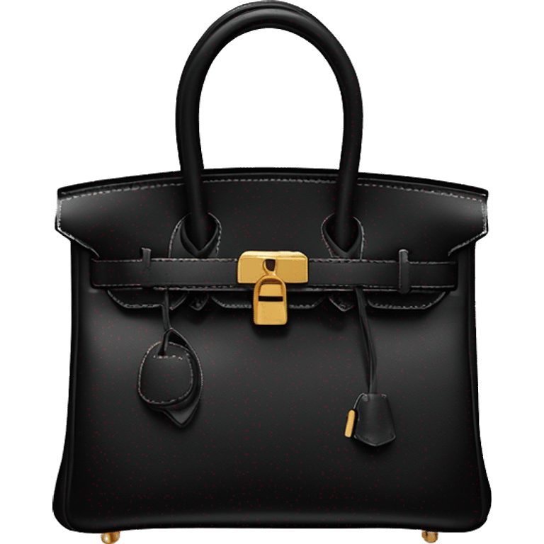 black hermes birkin bag emoji