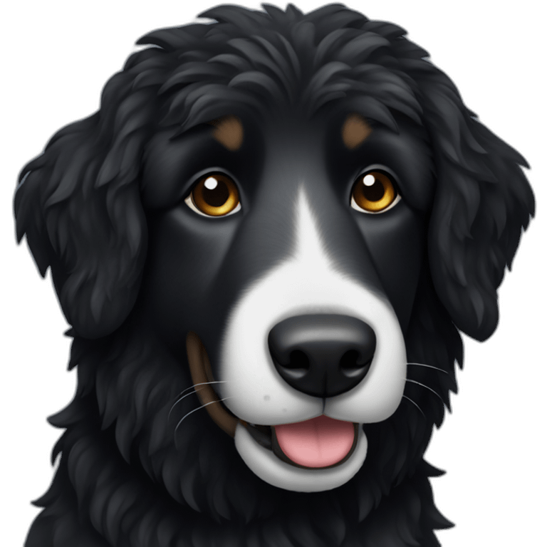 black sheepdog emoji