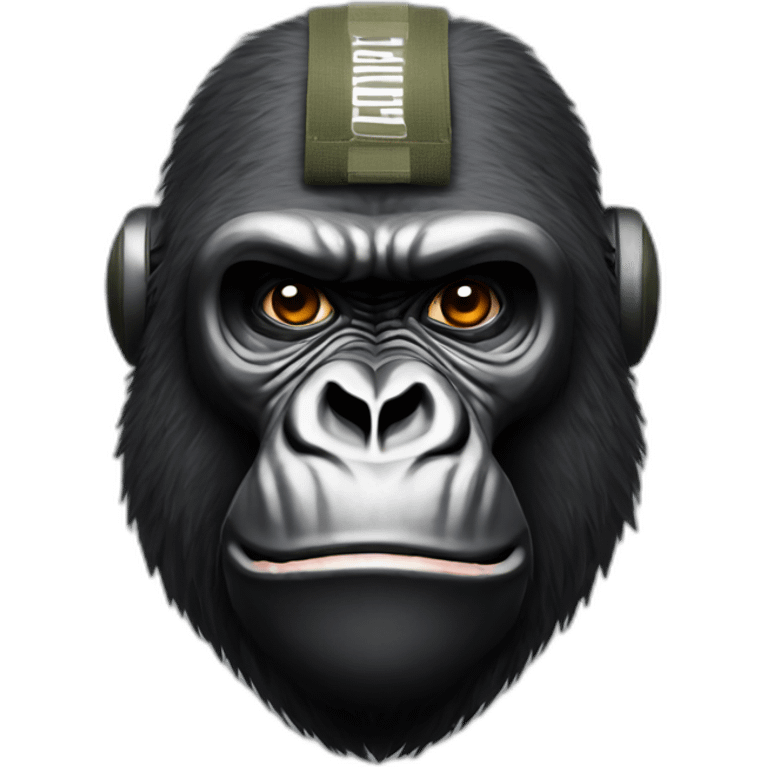 Gorilla plays call of duty emoji