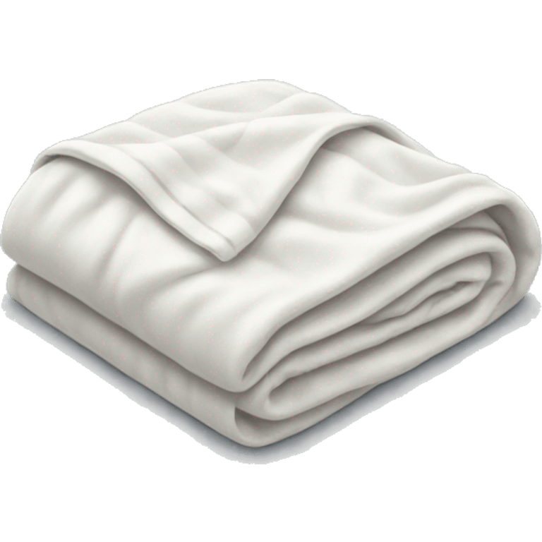 A white folded blanket emoji