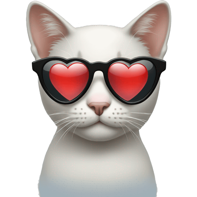 Cat with heart  sunglasses emoji