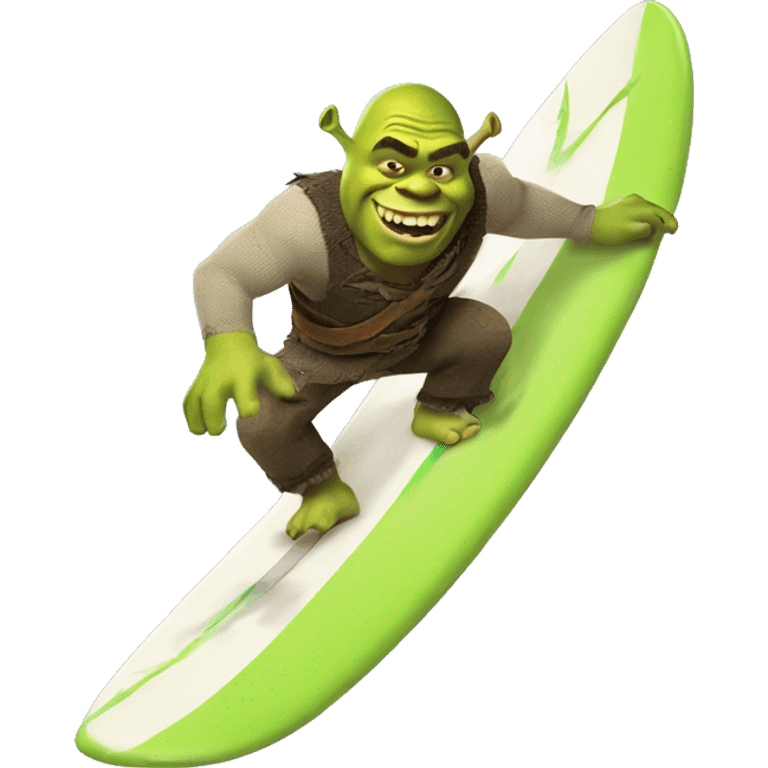 Shrek surfing  emoji