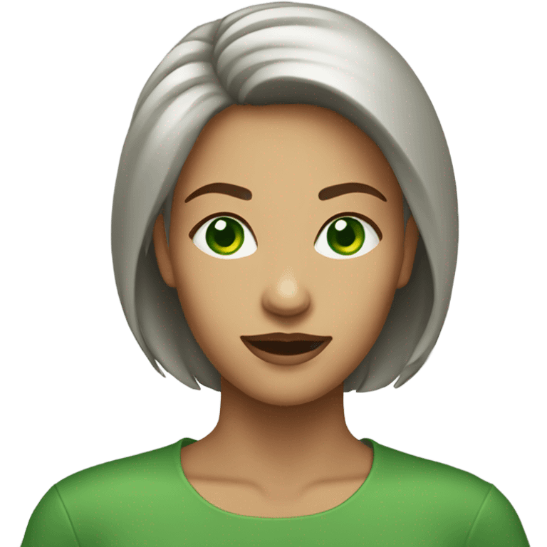 women green eyes Full body  emoji