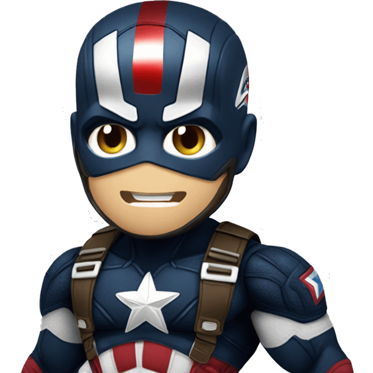 Captain America taken over by Venom emoji