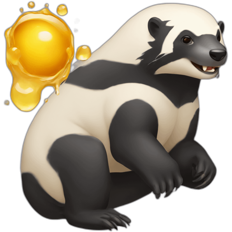 Honey badger experimenting emoji