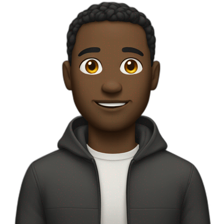 Black man were emoji