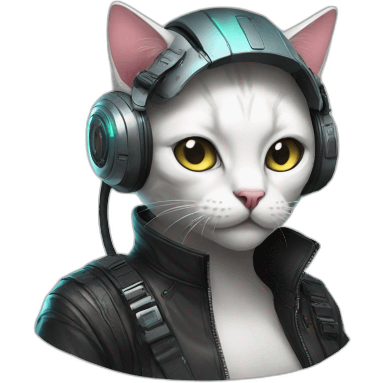 cyberpunk cat emoji