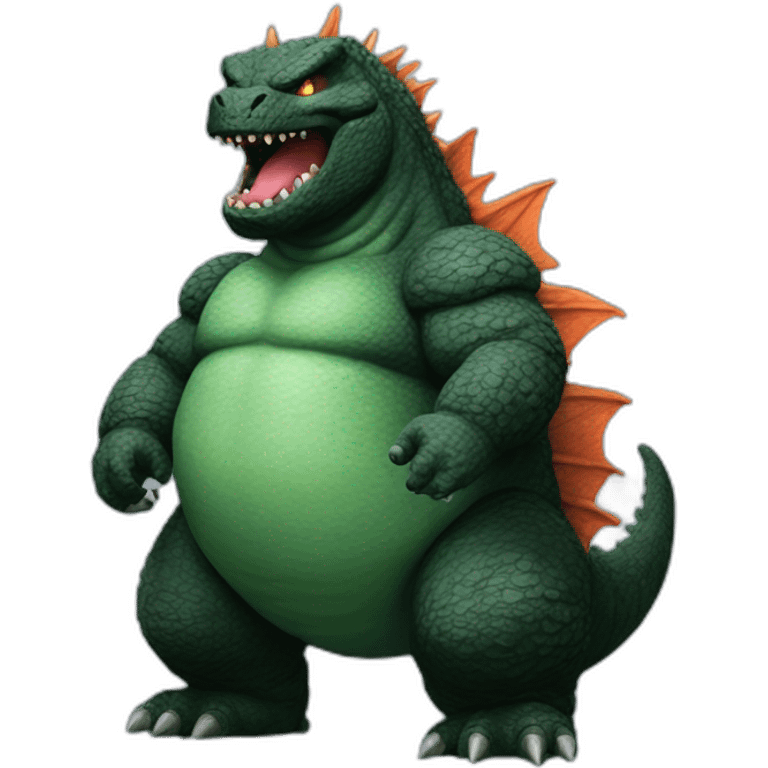 Godzilla obesity emoji