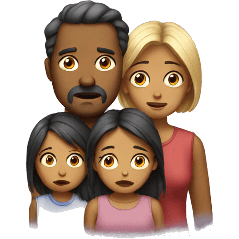 sad family emoji