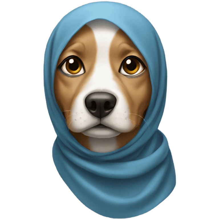 Dog in hijab emoji