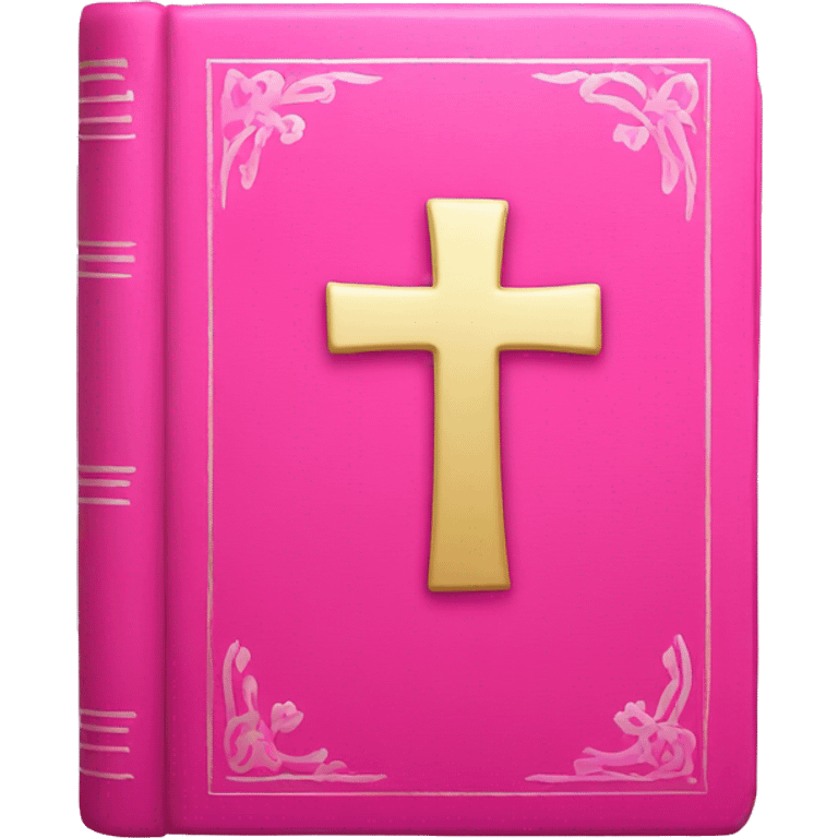 pink bible emoji