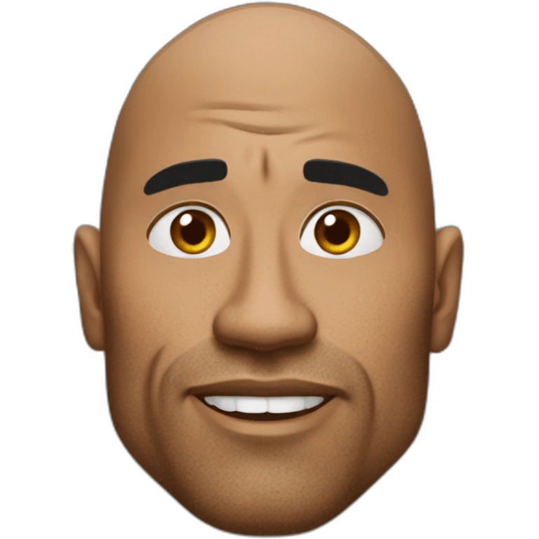 The rock sus face emoji