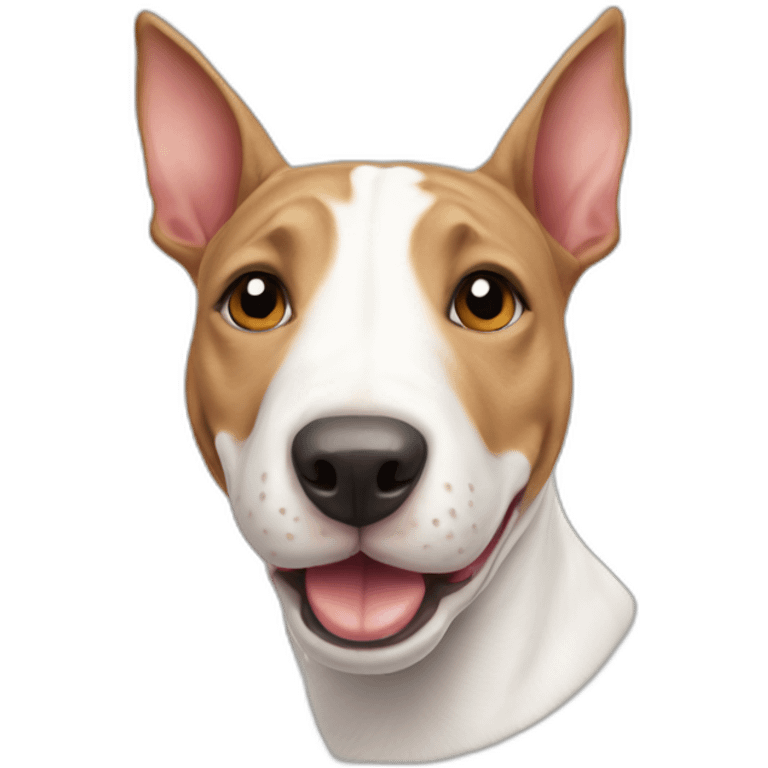 Cute little Bull Terrier emoji